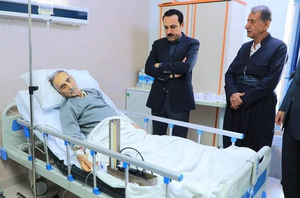 سەردانی پارێزگاری هەولێر بۆ لای مامۆستا عەزیز گەردی